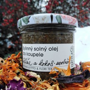 BYLINNÝ SOLNÝ OLEJ DO KOUPELE °RŮŽE°KOKOS° 165 ml