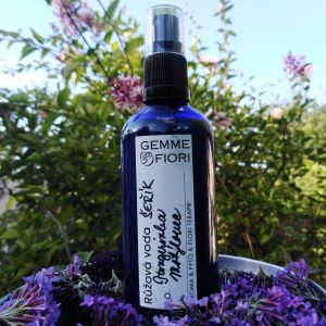 AROMATERAPEUTICKÁ RŮŽOVÁ VODA °ŠEŘÍK*TANGERINKA*MOTÝLOVEC° 100 ml